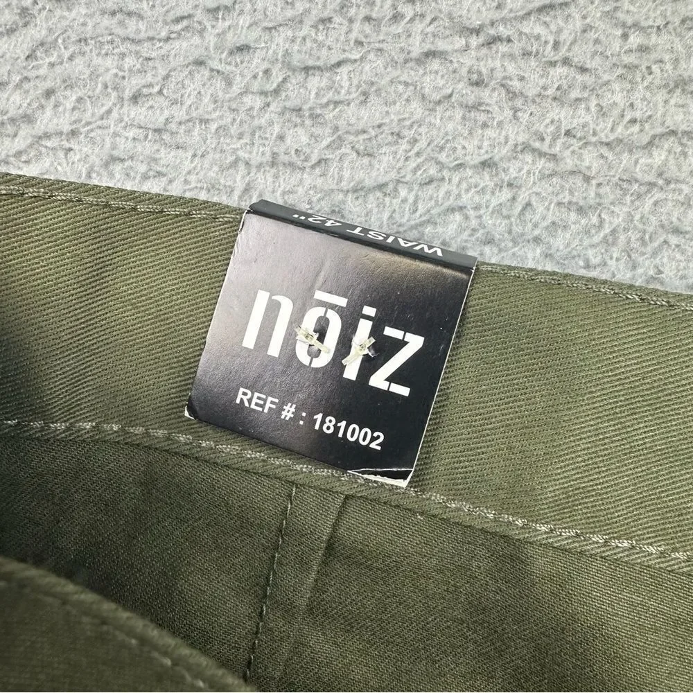 Noiz Cargo Shorts Mens 42 Green Baggy Grunge Belted KP420M 90s Casual 40x12* NEW